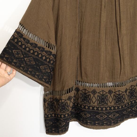 Free People Tunic Dress Counting Stars Olive - Picture 8 of 12